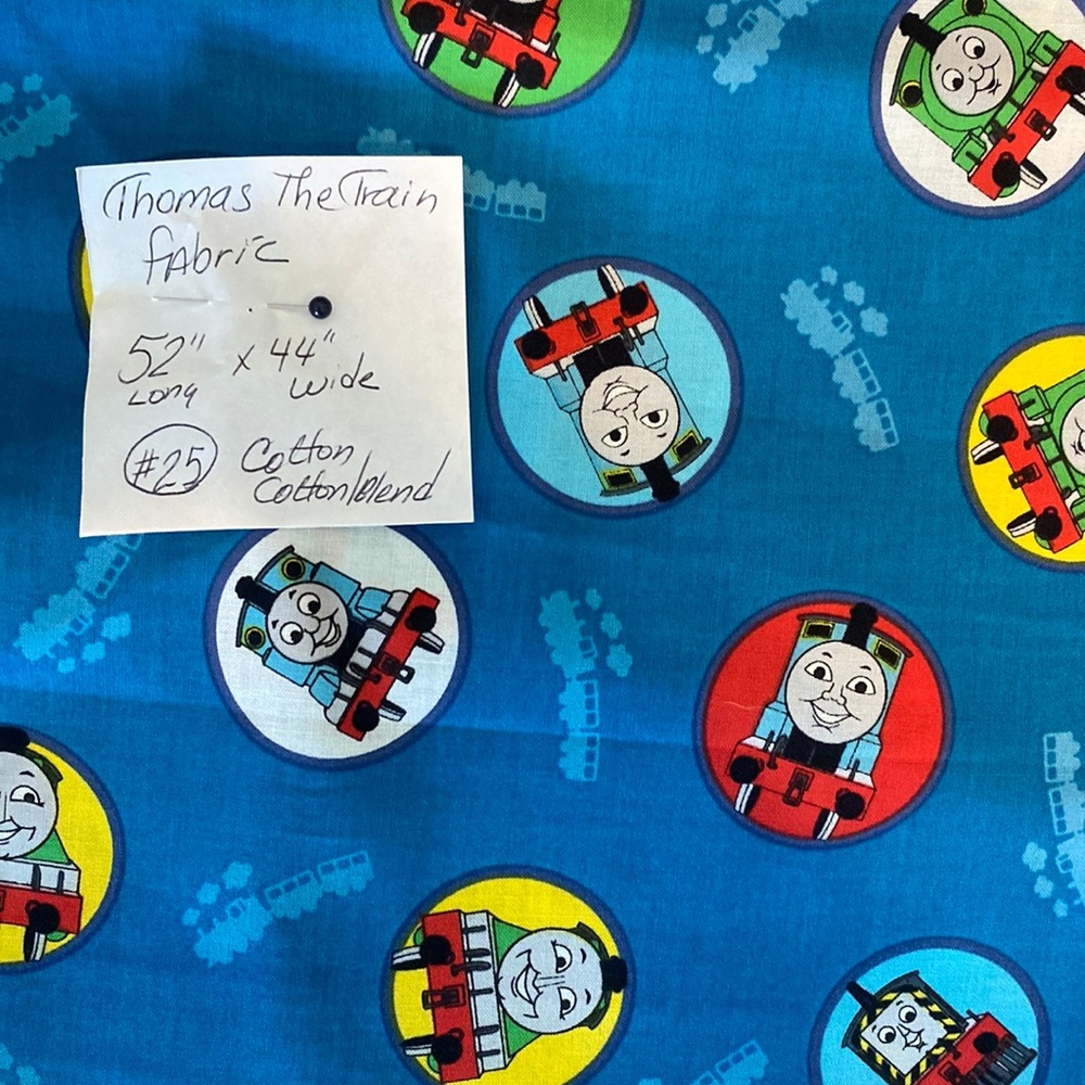 New Thomas the Train fabric, soft, 100% cotton